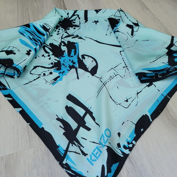 Kenzo COPY square silk scarf - Picture 2 of 6